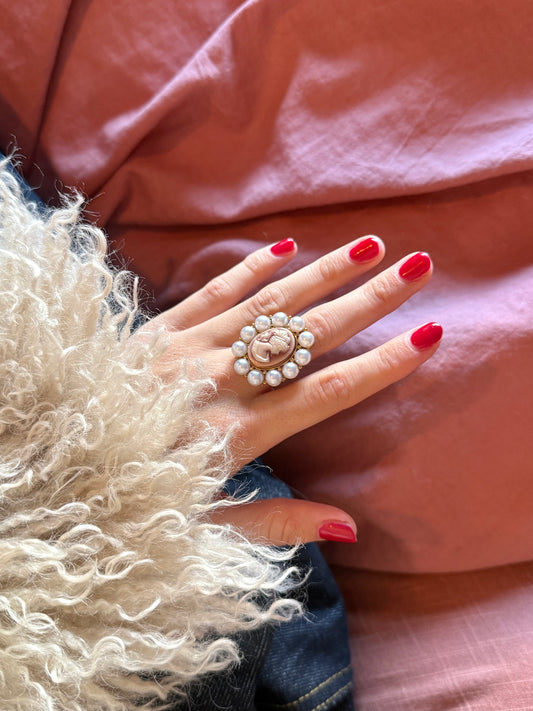 Poppy Pearl Ring
